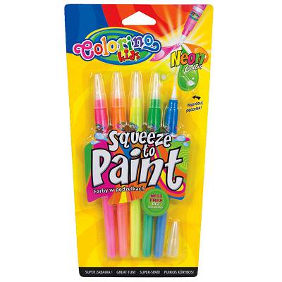 Colorino - Farby w pędzelkach Neonowe kolory 5 sztuk 32148