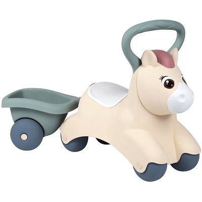 Smoby Little Pierwszy Jeździk Baby Pony Kucyk z przyczepką 140502