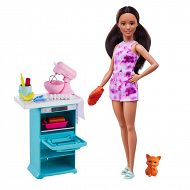 Barbie Kucharka z piekarnikiwm i akcesoriami HCD44