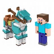 Minecraft - Figurki Steve + koń w zbroi HDV39 GTT53