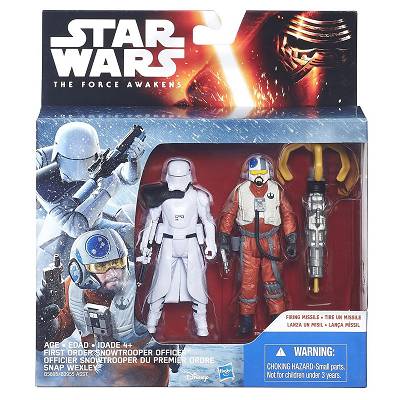 Star Wars - Epizod 7 Figurki 2 pack First Order Snowtrooper officer i Snap Wexley B5895 B3955