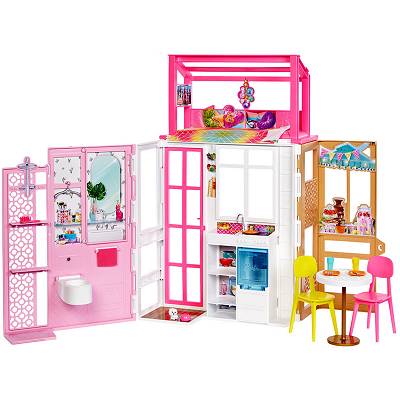 Barbie Kompaktowy Domek dla lalek HCD47
