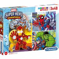Clementoni Puzzle Super Hero 3 x 48 el. 25248