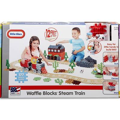 Little Tikes Waffle Blocks Pociąg parowy 643132