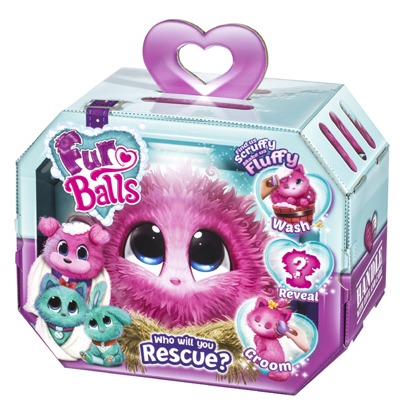 Fur Balls Pluszak różowy 635P