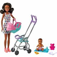 Barbie - Skipper Opiekunka dziecięca z wózkiem HHB68