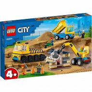 LEGO City Ciężarówki i dźwig z kulą wyburzeniową 60391