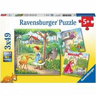 Ravensburger - Puzzle Bajki Braci Grimm 3x49 elem. 080519
