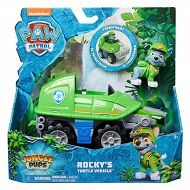 Psi Patrol Jungle Pups - Pojazd ratunkowy Turtle z funkcją transformacji i Figurka Rocky 20143426