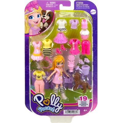 Polly Pocket Zestaw modowy z lalką i akcesoriami HKV89