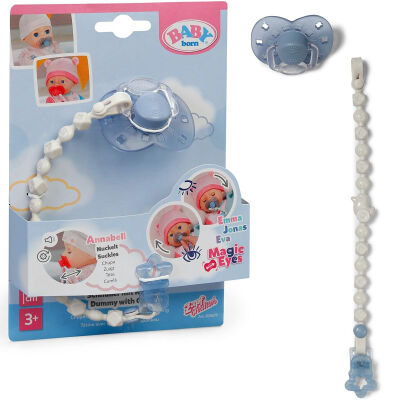 BABY Born Magiczny Smoczek niebieski z klipsem dla lalki 43 cm. 838679
