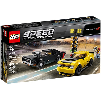 LEGO Speed Champions - 2018 Dodge Challenger SRT Demon oraz 1970 Dodge Charger R/T 75893