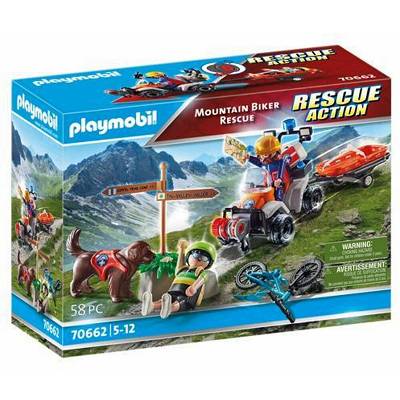 Playmobil - Ratownik górski z rowerzystą 70662
