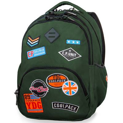 CoolPack - Bentley Plecak młodzieżowy Badges Green 24054