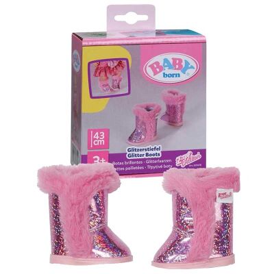 BABY Born Wysokie Różowe buty z modnym futerkiem dla lalki 839478