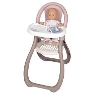 Smoby Baby Nurse - Krzesełko do karmienia dla lalki + akcesoria 220370