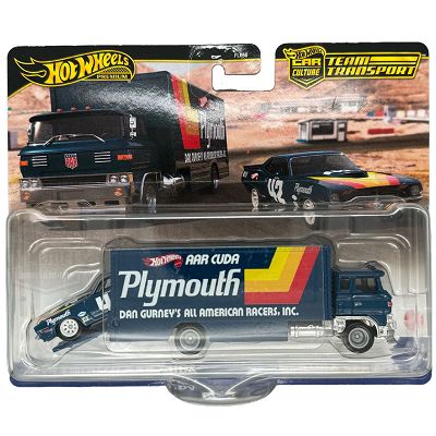 Hot Wheels - Pojazd transportowy 70 Plymouth AAR Cuda & Sakura Sprinter HRV38 FLF56