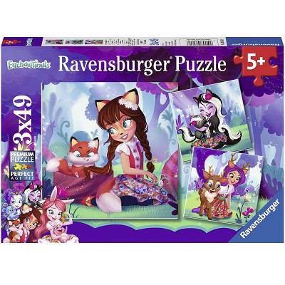 Ravensburger - Puzzle Enchantimals - Świat 3x49 elem. 080618