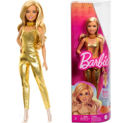 Barbie Fashionistas - Lalka Golden Drem z okazcj 65-lecia marki #222 HRH19