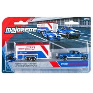 Majorette Racing Deluxe Trailer - Ford F-150 Raptor z przyczepą i Ford Mustang GT 2003001