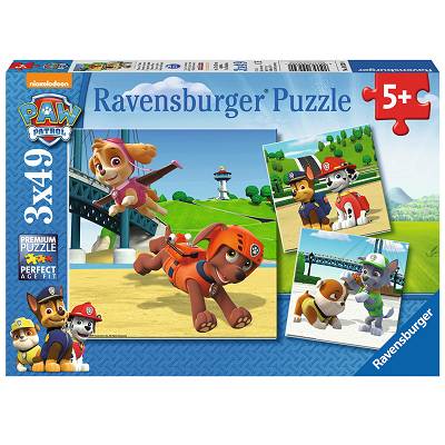 Ravensburger - Puzzle Psi Patrol Zespół ratowniczy 3 x 49 elem. 092390