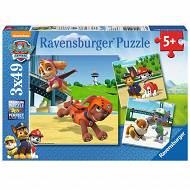 Ravensburger - Puzzle Psi Patrol Zespół ratowniczy 3 x 49 elem. 092390