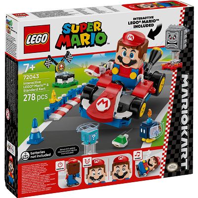 LEGO Super Mario - Mario Kart - Interaktywna figurka LEGO Mario i Standard Kart 72043
