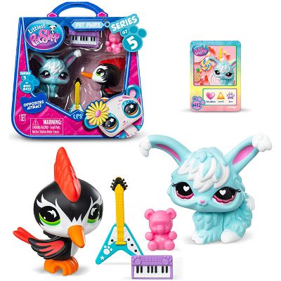 Littlest Pet Shop seria 5 Punk & Pastel 2-pak #411 i #412 10411
