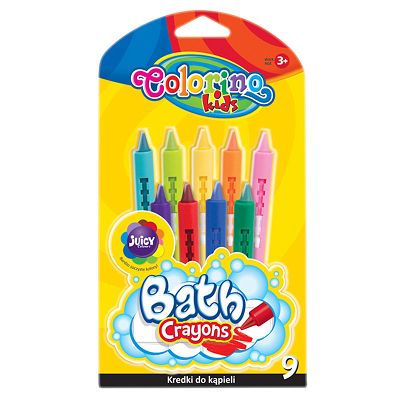 Colorino - Kredki do kąpieli 9 kolorów 38973