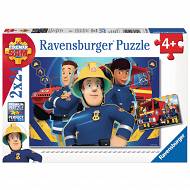 Ravensburger - Strażak Sam niesie pomoc Puzzle 2x24 elem. 090426
