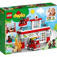 LEGO DUPLO - Remiza strażacka i helikopter 10970