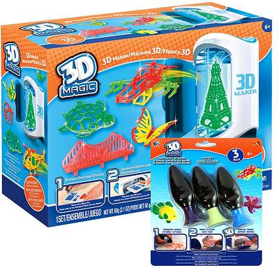 3D Magic Drukarka 3D Zestaw startowy + 3 dodatkowe kolory Zest 3