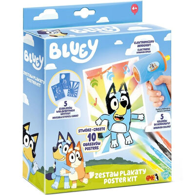 Bluey Zestaw Plakaty Zestaw do malowania z aerografem 60824
