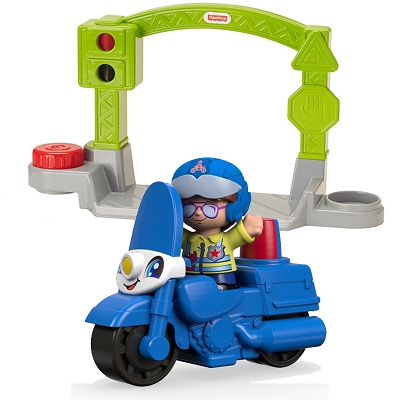 Fisher Price Little People - Motocykl Policjanta drogowego DYR83 DYF21