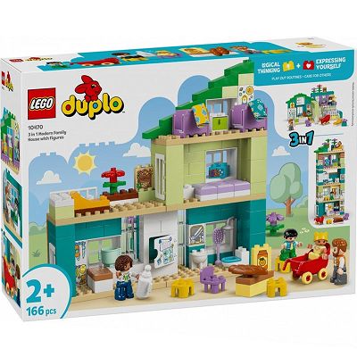 LEGO DUPLO Nowoczesny dom rodzinny 3 w 1 z figurkami 10470