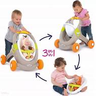 Smoby Minikiss - Chodzik wózek dla lalki Animal 3w1 210206