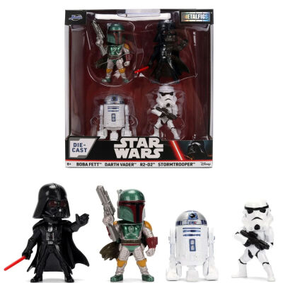 JADA Star Wars Metalowe figurki kolekcjonerskie Gwiezdne Wojny 4-pak 36702