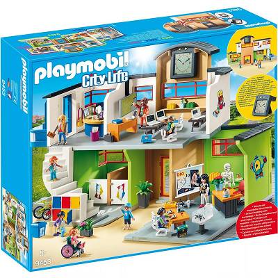 Playmobil - Duża szkoła z wyposażeniem 9453