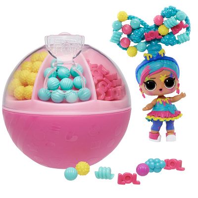 L.O.L. SURPRISE -  LOL Surprise Hair Beads Koralikowe włosy laleczka w kuli 511205