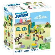 Playmobil - Junior Przygoda na gospodarstwie z traktorem, przyczepą i zwierzętami 71656