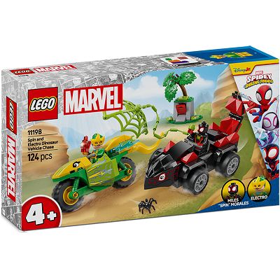 LEGO Marvel Spidey Pościg Spina za Electro w dinopojeździe  11198