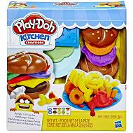 Hasbro Ciastolina Play-Doh Kuchenne kreacje Zestaw Burger z frytkami E5472
