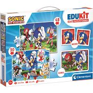 Clementoni Edukit 4w1 Sonic - Zestaw Puzzli i gra memory 18318