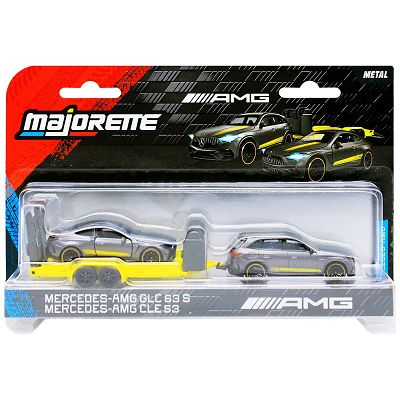 Majorette Mercedes-AMG Deluxe Trailer - GLC 63 S z przyczepą i CLE 53 2103000
