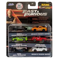 Jada Fast&Furious Nano Cars 6-pak kultowych aut z filmu 36679