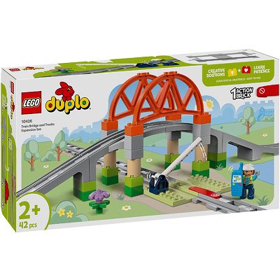 LEGO DUPLO Town Most i tory kolejowe zestaw rozszerzający 10426