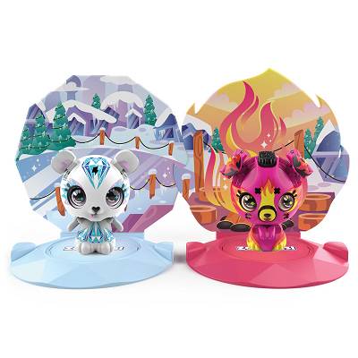 Zoobles Transformujące figurki kolekcjonerskie Miś Polarny i Ognisty Szczeniak 20133140