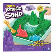 Kinetic Sand - Piasek kinetyczny Sndbox Piaskownica + zielony piasek 20143455