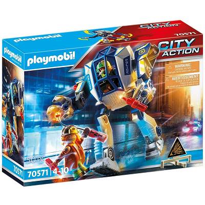 Playmobil - Akcja specjalna z robotem policyjnym 70571
