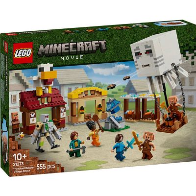 LEGO Minecraft Atak balonowego Ghasta na wioskę 21273
